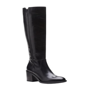 Clarks Women's Valvestino Hi Boot Black Leather | Clarks 71831 Black Leather