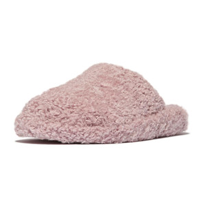 Fitflop Women's IQushion D-Luxe Padded Teddy Mule Dusky Pink | Fitflop IB4-535 Dusky Pink