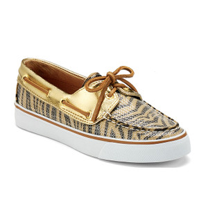 Sperry Bahama Gold/Brn Zebra | Sperry 9688557 Gold/Brn Zebra