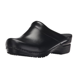 Sanita Women's Sonja Clog Black Cabrio Brush-Off | Sanita 457847 Black Cabrio
