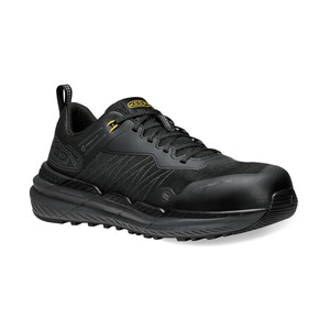 KEEN Utility Men's Speedworks Work Carbon Toe Sneaker Black/Steel Grey | KEEN 1030300 Black/Steel