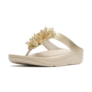 Fitflop Women's Fino Bead-Cluster Toe-Post Sandals Platino | Fitflop A2D-675 Platino