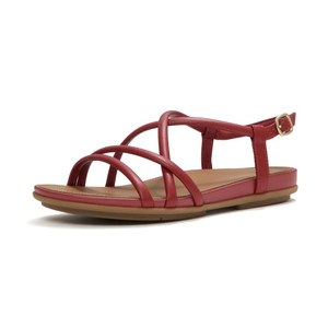 Fitflop Women's Gracie Leather Strappy Back-Strap Sandals Burnt Berry | Fitflop A4C-D47 Burnt Berry