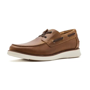 Florsheim Men's Launch Moc Toe Boat Shoe Brown CH | Florsheim 14458 215 Brown CH