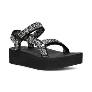 Teva Women's Flatform Universal Sandal Crafted Floral Black/Grey | Teva 1008844 CFTD