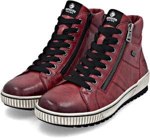 Remonte Women's D0772-36 Maditta 72 High Top Sneaker Mohn/Rot/Mohn | Remonte D0772-36 Mohn/Rot