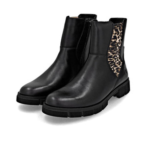 Remonte Women's D2S70-03 Marusha 70 Boot Schwarz/Schwarz/Leo-Ginger | Remonte D2S70-03 Schwarz/Leo-Ginger