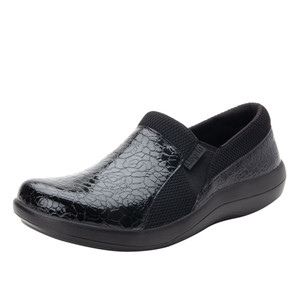 Alegria Women's Duette Clog Flourish Black | Alegria DUE 955W Flourish Black