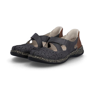 Rieker Women's 46352-45 Daisy 52 Mary Jane Basalt/Cayenne | Rieker 46352-45 Basalt/Cayenne