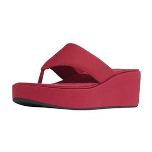 Fitflop Women's Platfforms Wedge Toe-Post Sandals Burnt Berry | Fitflop JL6-D47 Burnt Berry