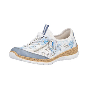 Rieker Women's N42K6-90 Nikita K6 Sneaker Bleu/Blau-Multi/Reinweiss | Rieker N42K6-90 Bleu