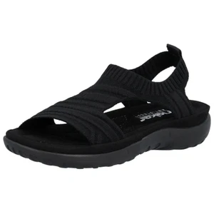 Rieker Women's 64850-00 Franja 50 Sandal Schwarz | Rieker 64850-00 Schwarz