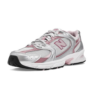 New Balance Unisex U53022Q Sneaker Silver Metallic/Rosewood | New Balance U53022Q Silver Met