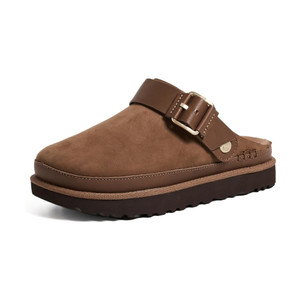 UGG Women's Goldenstar Villa Clog Dark Chestnut | UGG 1169590 DKC