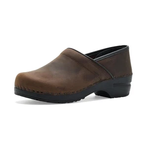 Sanita Women's Professional Oiled Clog Antique Brown Oiled Nubuck | Sanita 457206W Antique Brown