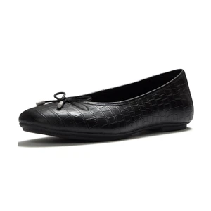 Fitflop Women's Delicato Crocodile Ballerinas All Black | Fitflop AAI-090 All Black