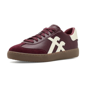 Fitflop Women's The Dash FF T-Toe Sneakers Dark Merlot/Urban White | Fitflop A6G-E41 Dark Merlot