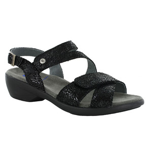 Wolky Women's Fria Sandal Black Crash Suede | Wolky 776400 Black Crash