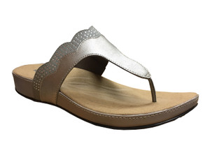 Romika Women's Fidschi 44 Thong Platinum | Romika 11044 85751 Platinum
