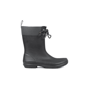 Bogs Women's Flora 2 Eye Gardening Boot Black | Bogs 72348 001 Black