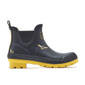 Joules Women's Short Height Printed Wellibobs Rain Boot Black Metallic Bees | Joules 204268 BLKMTLBEES Joules Women's Short Height Printed Wellibobs Rain Boot Black Metallic Bees | Joules 204268 BLKMTLBEES
