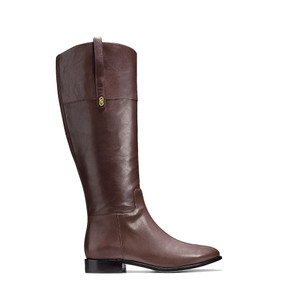 Cole Haan Women's Brennan Riding Boot - Extended Calf Chestnut Leather | Cole Haan D42677 Chestnut
