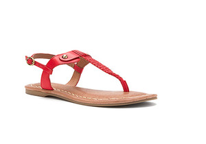 Corso Como Women's Bronte Thong Sandal Scarlet | Corso Como Bronte Scarlet