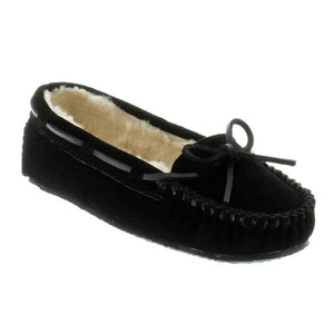 Minnetonka Cally Slipper Black Ladies | Minnetonka 4010 Black