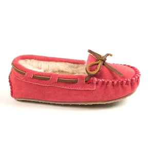 Minnetonka Girl's Cassie Slipper Hot Pink | Minnetonka 4815 HPK