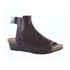 Naot Women's Oz Sandal Perf Burgundy Suede | Naot 5041 RCZ Burgundy