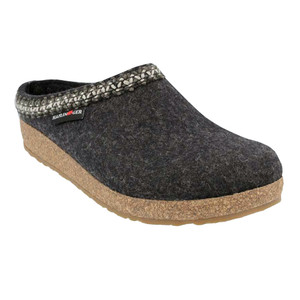 Haflinger Women's Zig Zag Clog Charcoal | Haflinger 711053 77 Charcoal