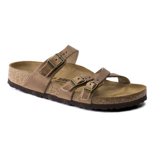 Birkenstock Women's Franca Slide Sandal Tobacco Oil Leather | Birk 1015931 Tobacco