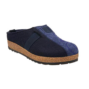 Haflinger Women's Magic Clog Navy/Denim | Haflinger 741013 555 Navy/Denim