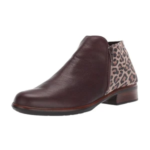 Naot Women's Helm Boot Cheetah Suede/Soft Brown Blue | Naot 26030 SIL Cheetah Suede