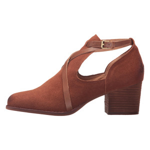 Corso Como Women's Hanna Bootie Cognac Splitsuede/Burnished Calf | Corso Como 25592 Cognac