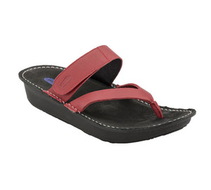 Wolky Women's Tahiti Thong Red Mighty Greased | Wolky 6180350 Red Greased