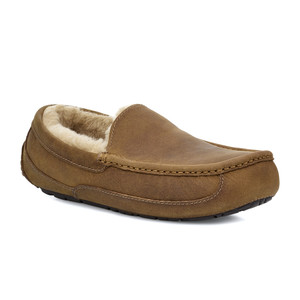 UGG Men's Ascot Slipper Tan Full Grain Leather | UGG 1103889 TAN UGG Men's Ascot Slipper Tan Full Grain Leather | UGG 1103889 TAN