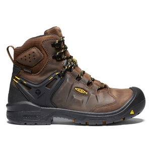 Keen Men's Dover 6" Carbon-Fiber Toe WP Work Boot Dark Earth/Black | Keen 1021467 Dk Earth/Black