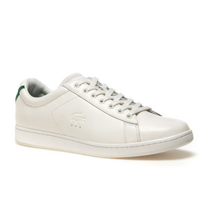 Lacoste Men's Carnaby Evo Leather Sneakers Grey | Discount Lacoste Men's Shoes & More - Shoolu.com | Shoolu.com