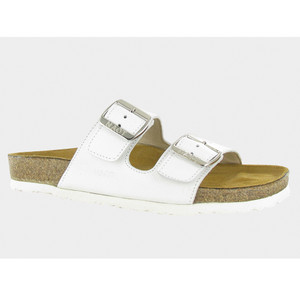 Naot Women's Santa Barbara Slide Sandal Soft White Leather | Naot 7500 H63 Soft White