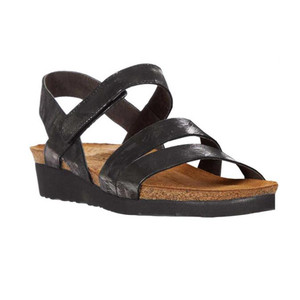 Naot Women's Kayla Sandal Metallic Onyx Leather | Naot 7806 BAB Onyx Lea Naot Women's Kayla Sandal Metallic Onyx Leather | Naot 7806 BAB Onyx Lea