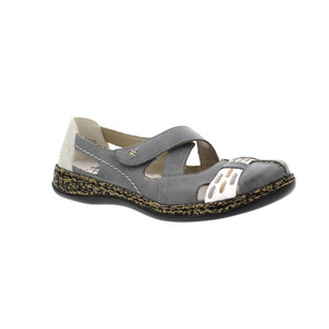 Rieker Women's Daisy H9 Mary Jane Blue Combination | Rieker 463H9-12 Blue Comb