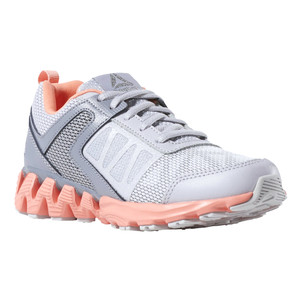 Reebok Kid's Zig Kick 2K18 Running Shoe Grey/Pink | Reebok CN7768 Grey/Pink