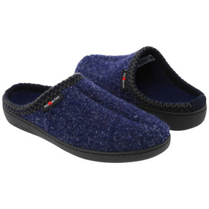 Haflinger AT70 Navy Speckle Ladies Slippers | Haflinger AT70 Navy Speckle