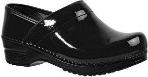 Sanita Womens Professional Patent Clog | Sanita 457406W Black Pat