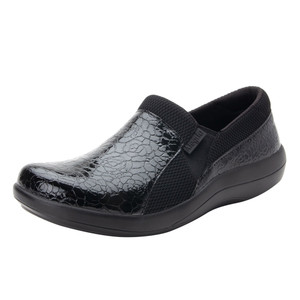 Alegria Women's Duette Clog Flourish Black | Alegria DUE 955 Flourish Black