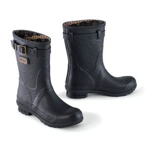 Pendleton Women's Heritage Short Boot Embossed Solid Black | Pendleton 82002 Blk