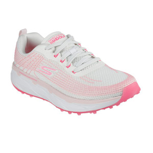 Skechers Women's GO GOLF Ultra Max Golf Shoe White/Pink | Skechers 123011 WPK