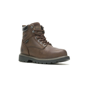 Wolverine Men's Floorhand WP 6 Inch Steel Toe Work Boot Dark Brown | Wolverine W10633 Dk Brown