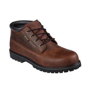 Skechers Men's Trevok ST WP Work Boot Dark Brown | Skechers 200004 CDB